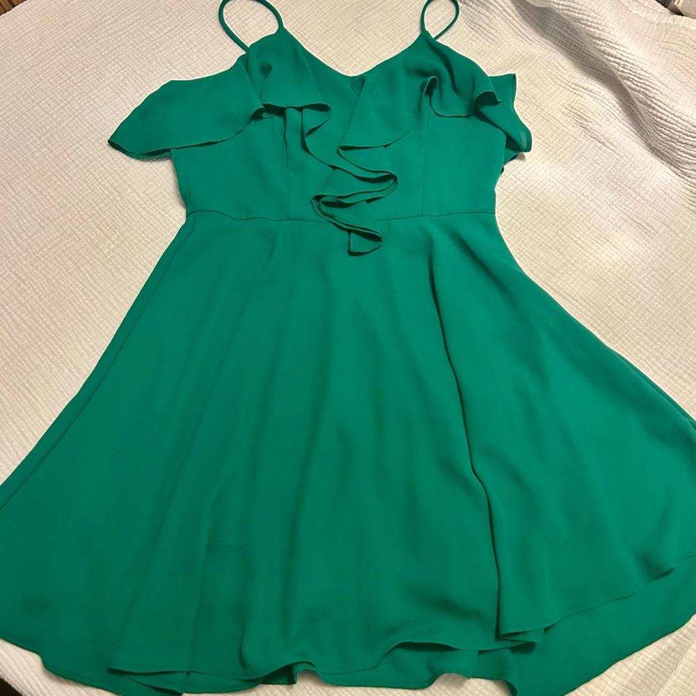 Kelly Green Altar’d State Spaghetti Strap Dress Sz M Medium